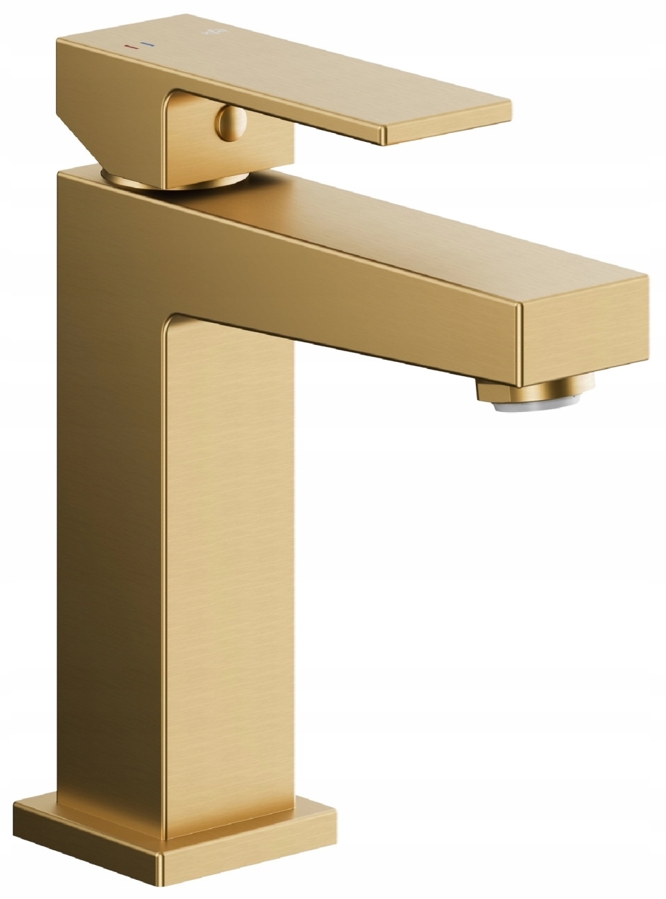 Kfa Stojanková Umývadlová Batéria Logon, Brushed Light Gold Pvd Click Clack