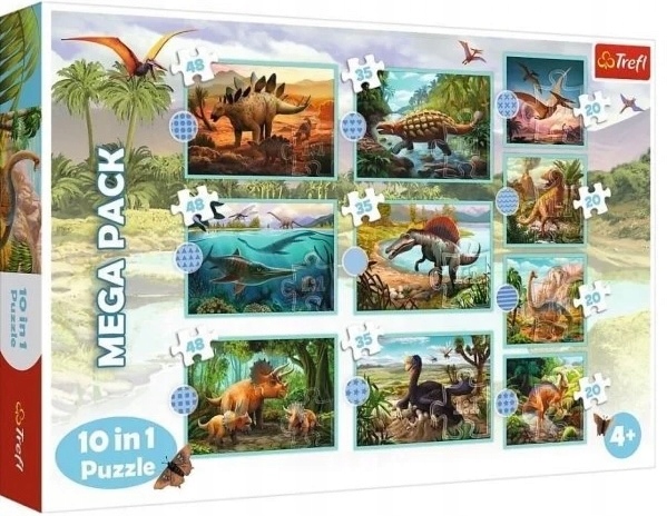 

Trefl puzzle w świecie dinozaurów 10w1 układanki