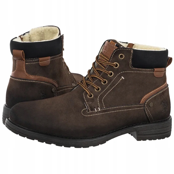 Pánské zateplené boty Trapery U.s. Polo Assn. SERGE003M/EUY1 Hnědé
