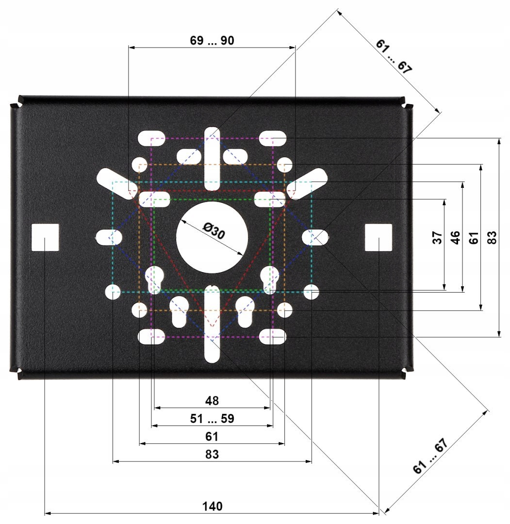 UCHWYT NA SŁUP CH-B Kod producenta OR-625B