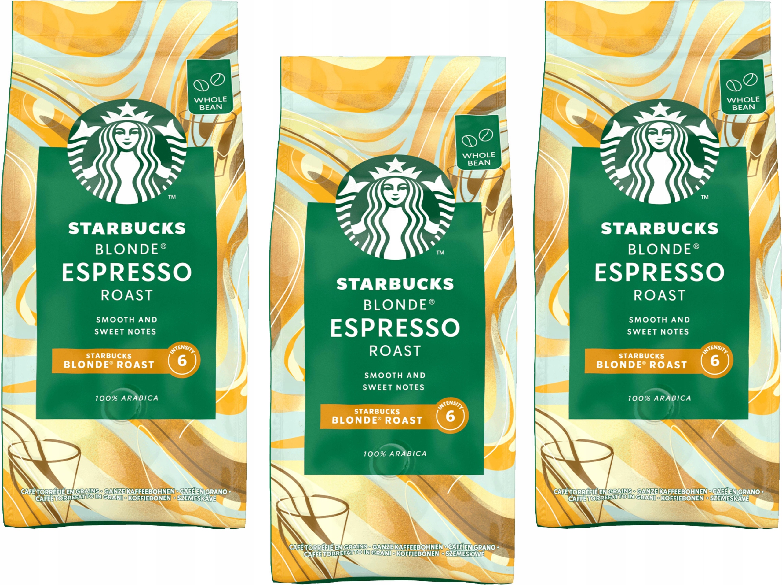 Levně Starbucks Blonde Espresso Roast Káva 3 x 450g