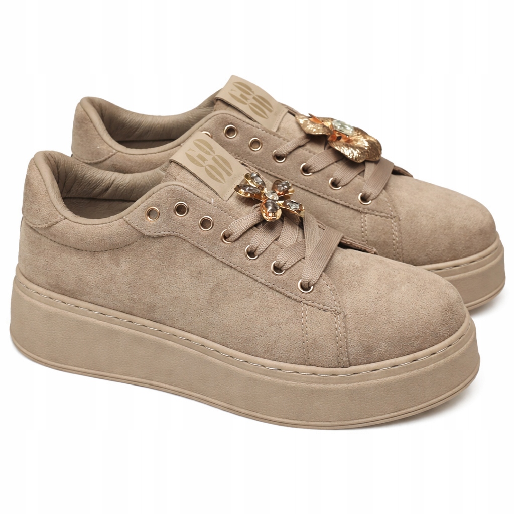Sneakersy Damskie Z Modnymi Ozdobami Platforma rozm. 39