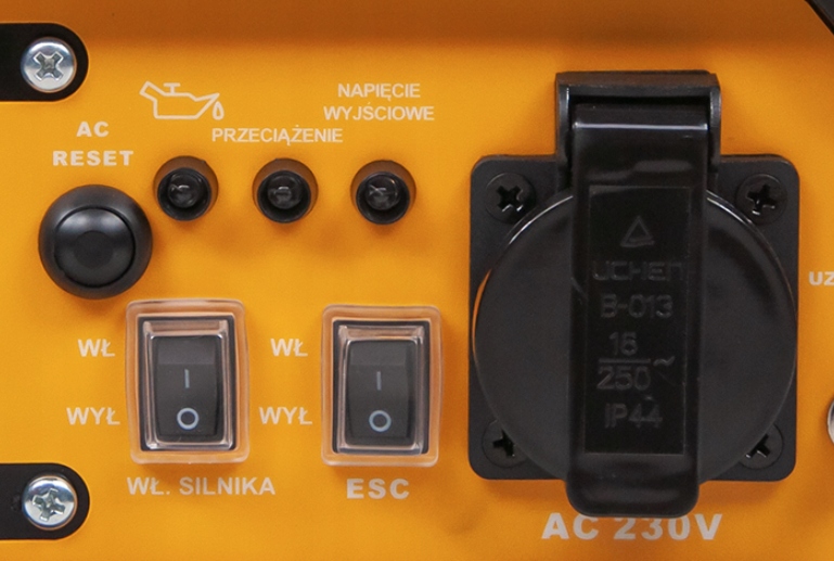 Agregat inwertorowy jednofazowy 4suw 3 lata GW 230V cichy 70dB MIEDŹ 12 kg Rodzaj przenośny