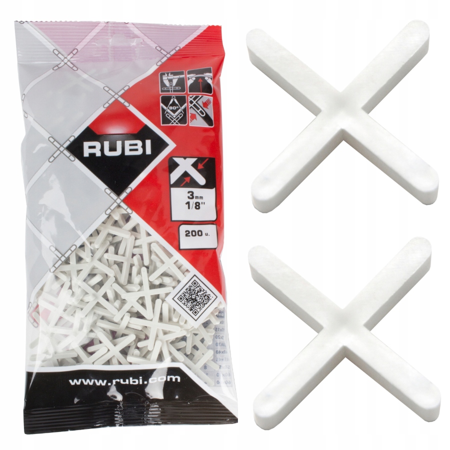 

Rubi Krzyżyki Do Układania Płytek 3mm 200 sztuk