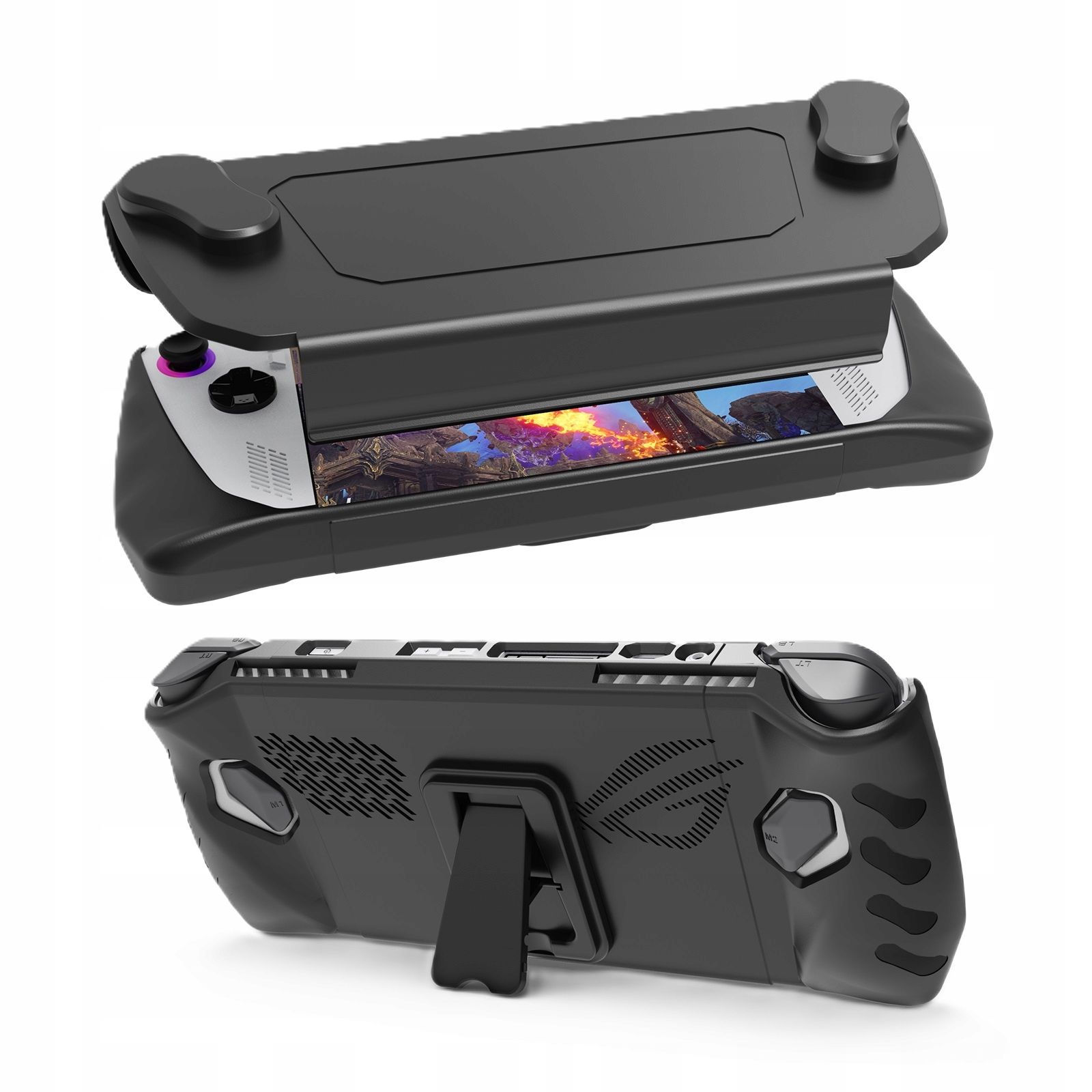 Futerał Pokrowiec Etui Case Osłona 2w1 Przód Tył do Konsoli Asus Rog Ally