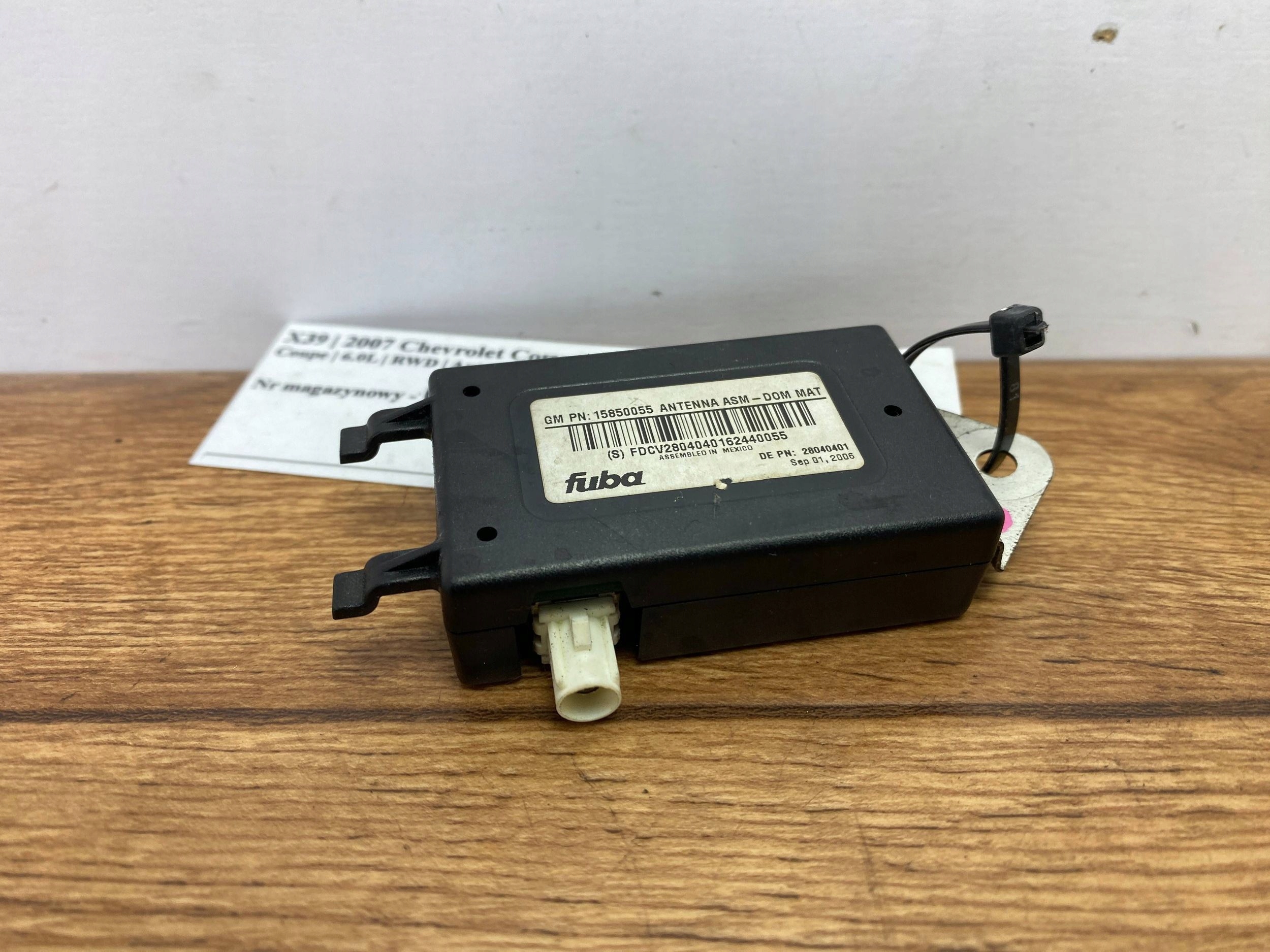 antenna amplifier Chevrolet Corvette C6 2005