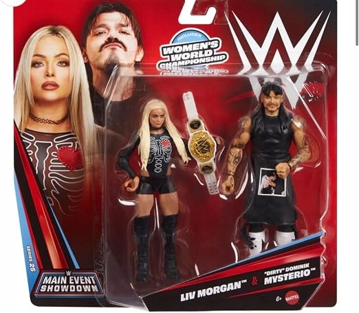 Figurki Wwe Liv Morgan Dirty Dom Mattel Main Event Showdown Ruchome Set15cm