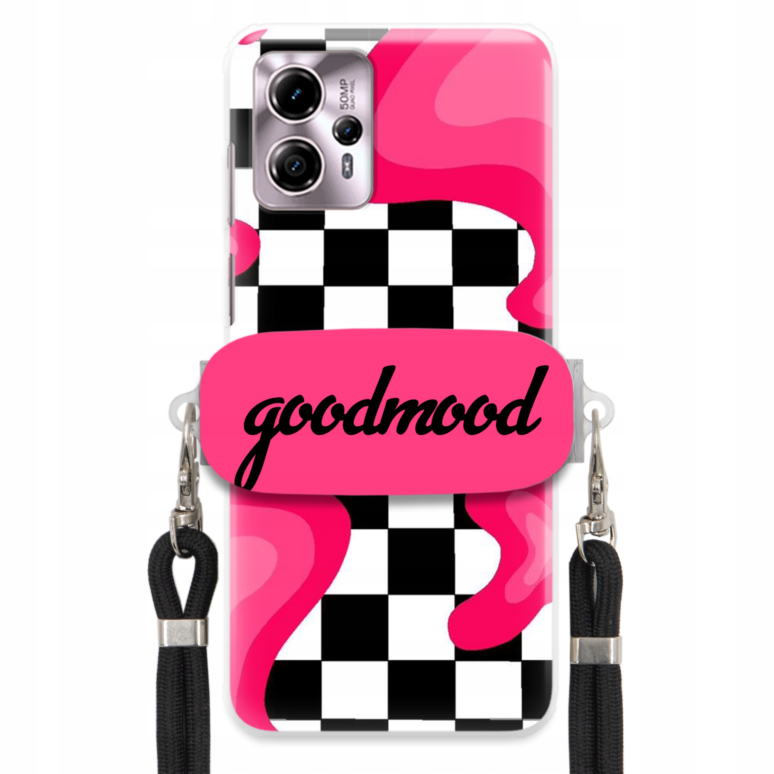 Puzdro Na Motorola G13 Sada Case Držiak Vodítko Čierne Pre Teenagerov Splash