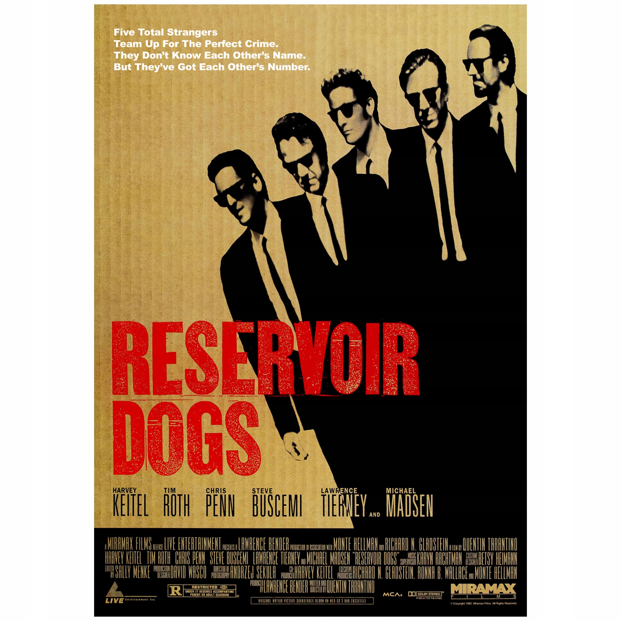 

Plakat Wściekłe Psy Film 1992 Reservoir Dogs