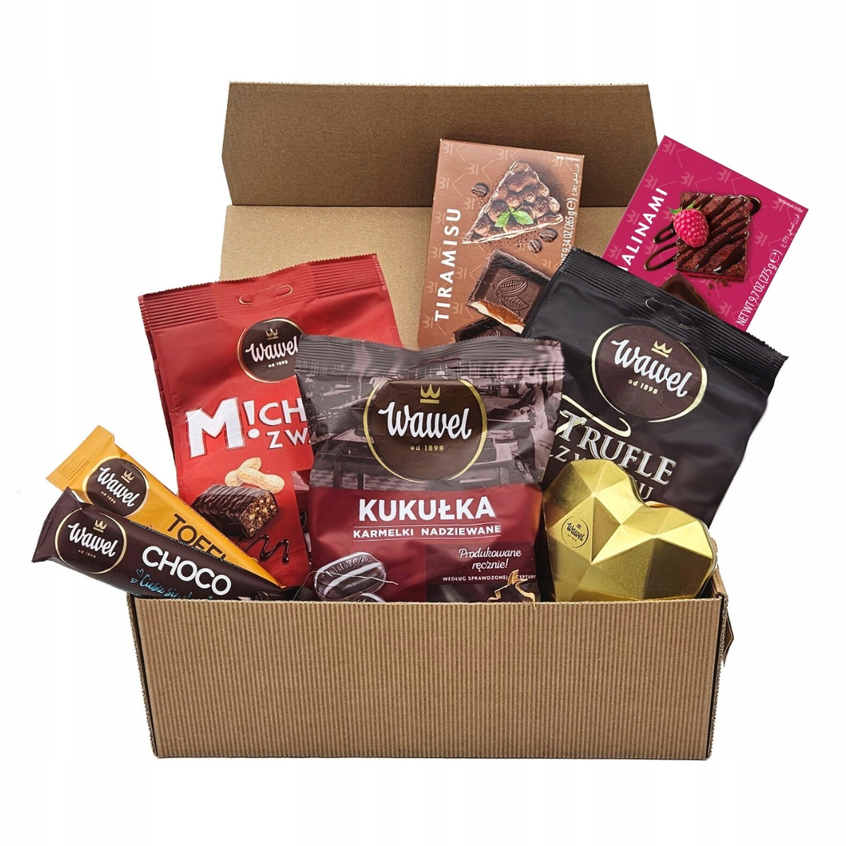 Zestaw Prezentowy Słodyczy Cukierki Czekolada Czekoladki Wawel