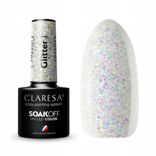 

Claresa Lakier Hybrydowy Glitter nr1 5ml Hybryda