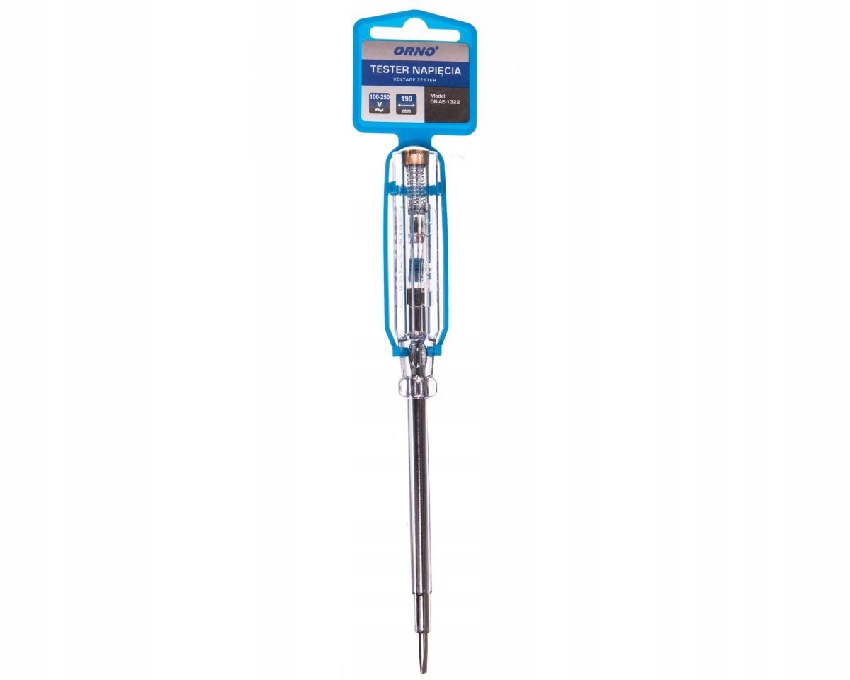 

Próbnik, tester napięcia 12-250V 190mm OR-AE-1322