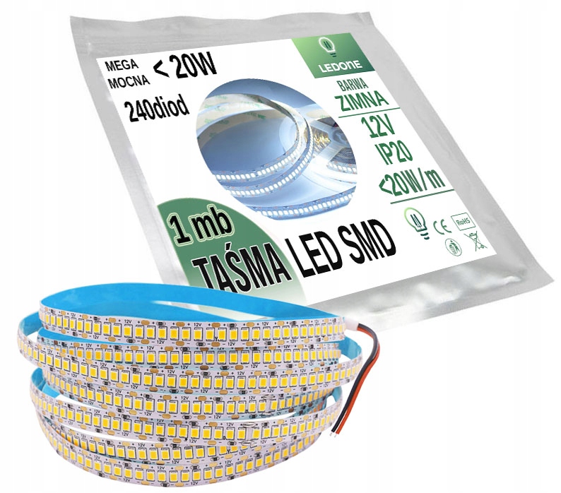 

Mocna Taśma 240 Led Premium 2835 IP20 1mb