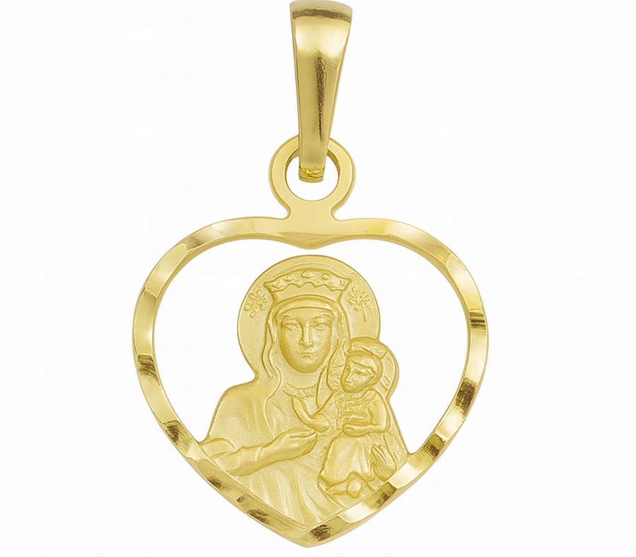 Medalik Matka Boska w Diamentowanym Sercu pr. 585