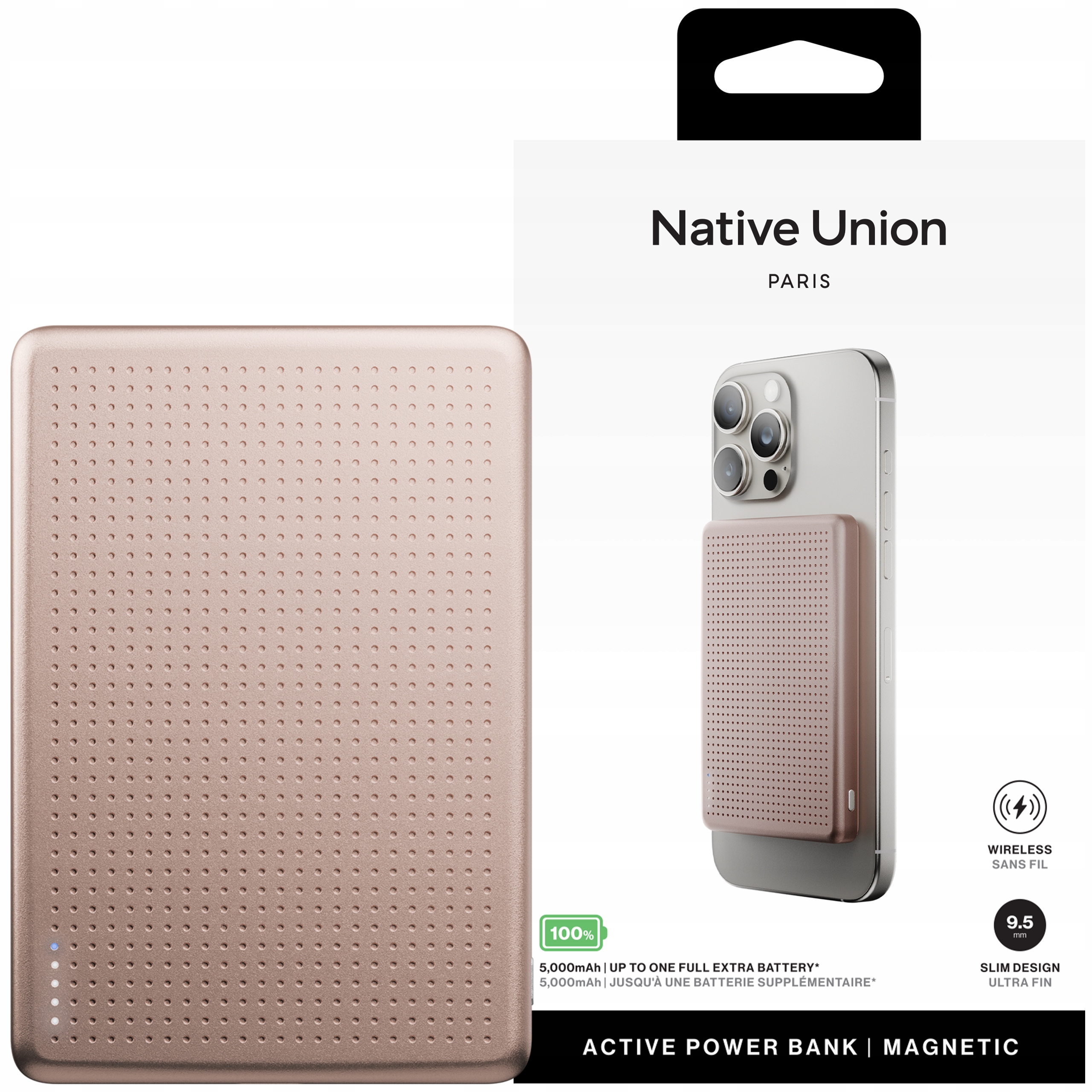 Native Union Active Magnetická PowerBanka 5000 mAh Qi2 s MagSafe pre iPhone