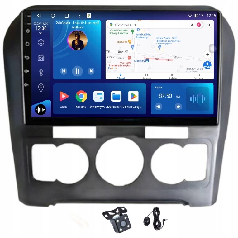 Rádio Android Navigácia Qled Carplay Lte Gps Dsp 64GB Citroen C4 2 15-18