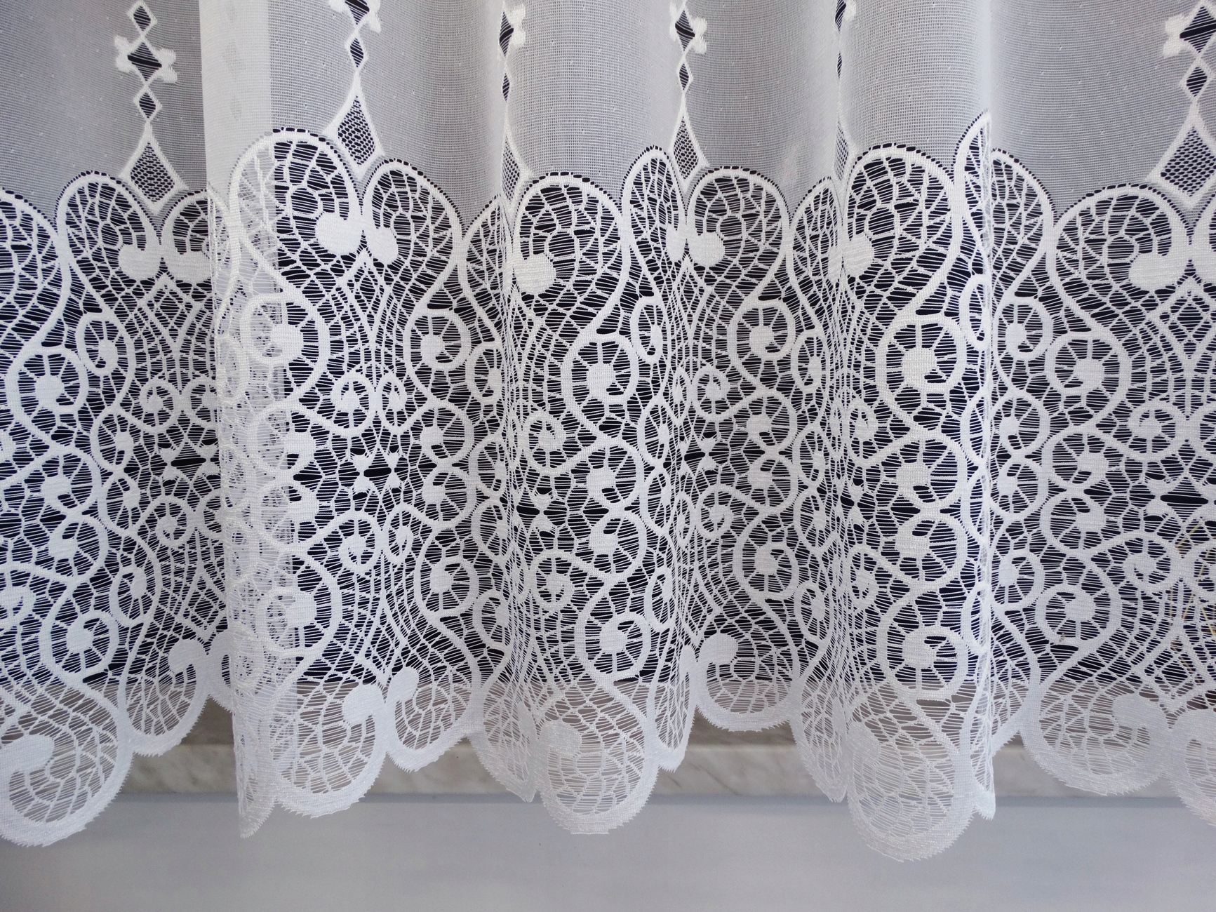 Mg Záclona žakár 306584 Bílá 400x250 cm hotová obšitá M