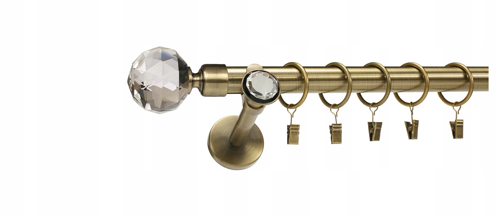 25 mm WSPORNIK Pojedynczy ROYAL karnisz ZŁOTY Rodzaj uchwyt do zasłon wspornik