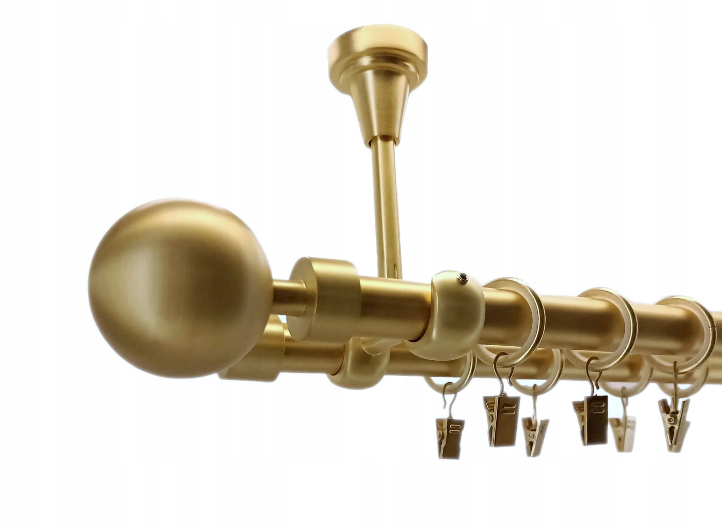 Garnýž Strop 19+19 Zlato Mat 300cm Modern