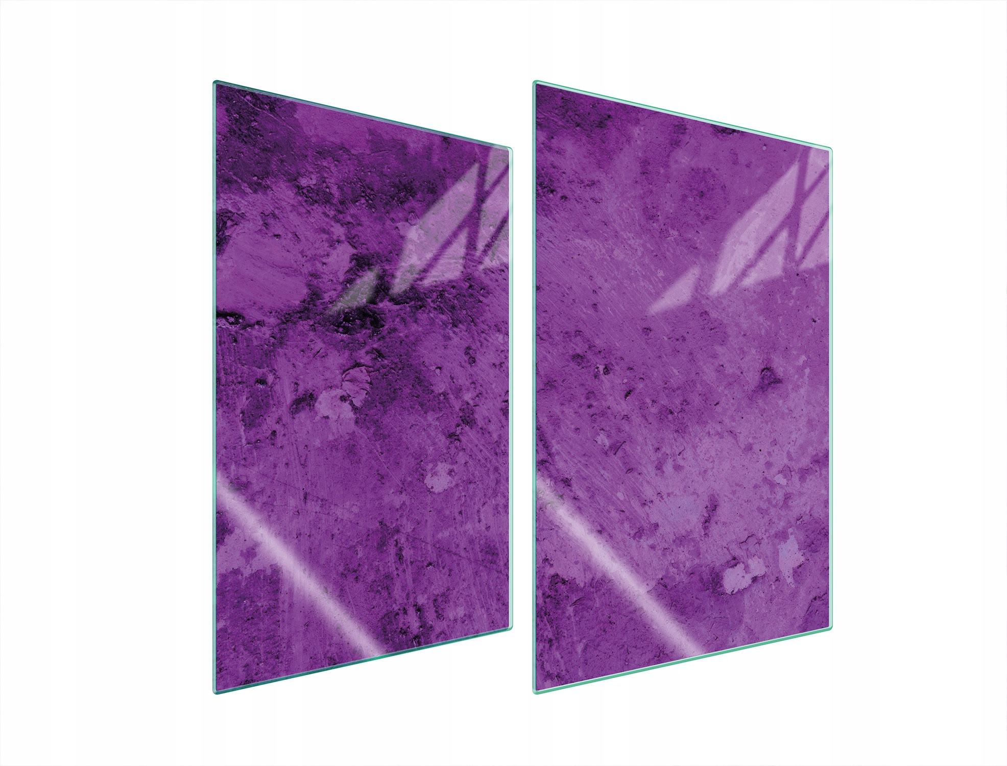 Skleněná Ochranná Deska Do Kuchyně 2x35x52 Fialové Tvrzené Sklo