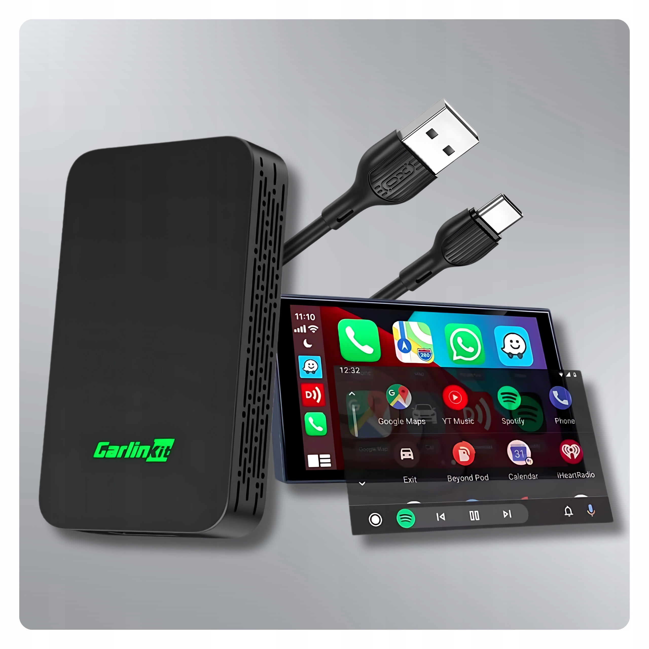 Bezprzewodowy moduł Carplay Adapter Carlinkit 2Air 5.0 Android Auto Apple Radio brak informacji