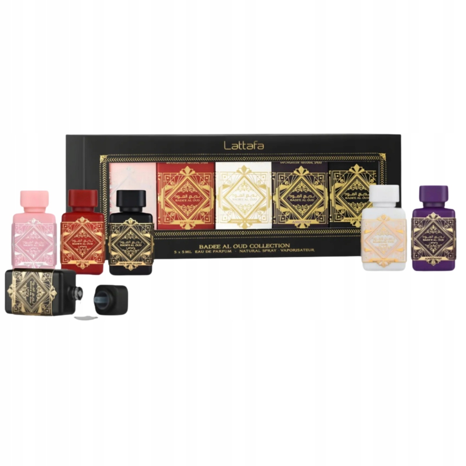Lattafa Badee Al Oud Mini Collection sada parfémovaných vod 5x5 ml
