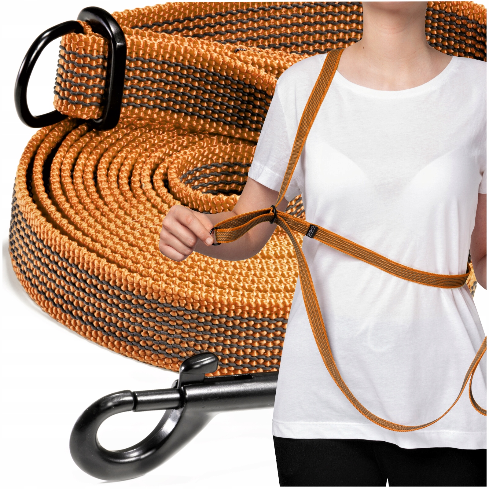 Smycz Dla Psa Długa Regulowana Treningowa 10M