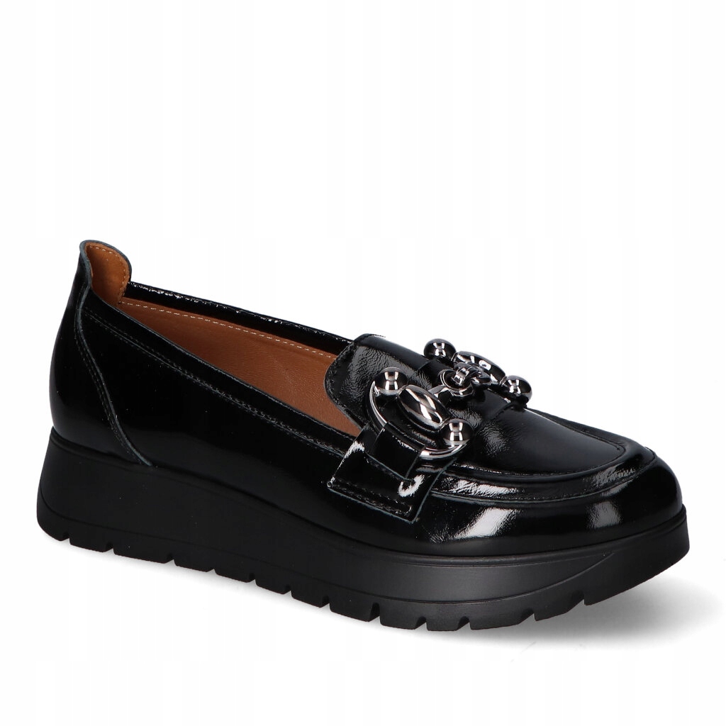 Mokasíny Gamis 7025/A128 Černý lak 40