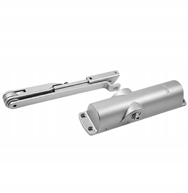 Samozavírač Geze Ts 1000 s blokovacím ramenem, stříbrný, pro dveře