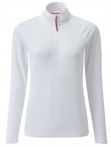 KOSZULKA UV TEC DŁUGI RĘKAW DAMSKA BIAŁA 12 dla załogi żeglarskiej