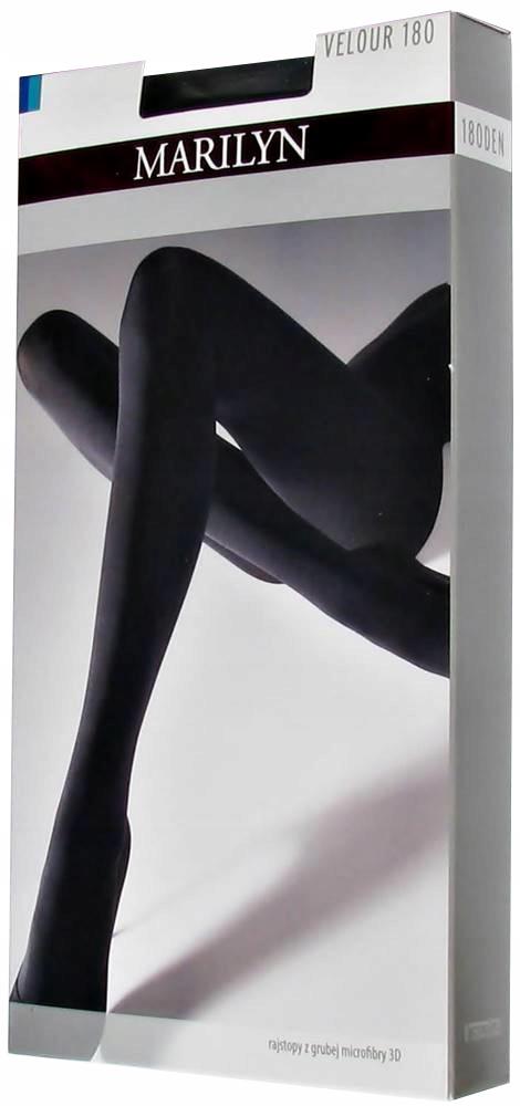 

Marilyn Rajstopy bezmajtkowe Velour 180 Nero 1/2