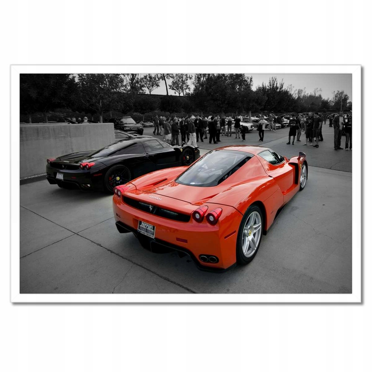 Plakáty v rámu 60x40 Ferrari zezadu
