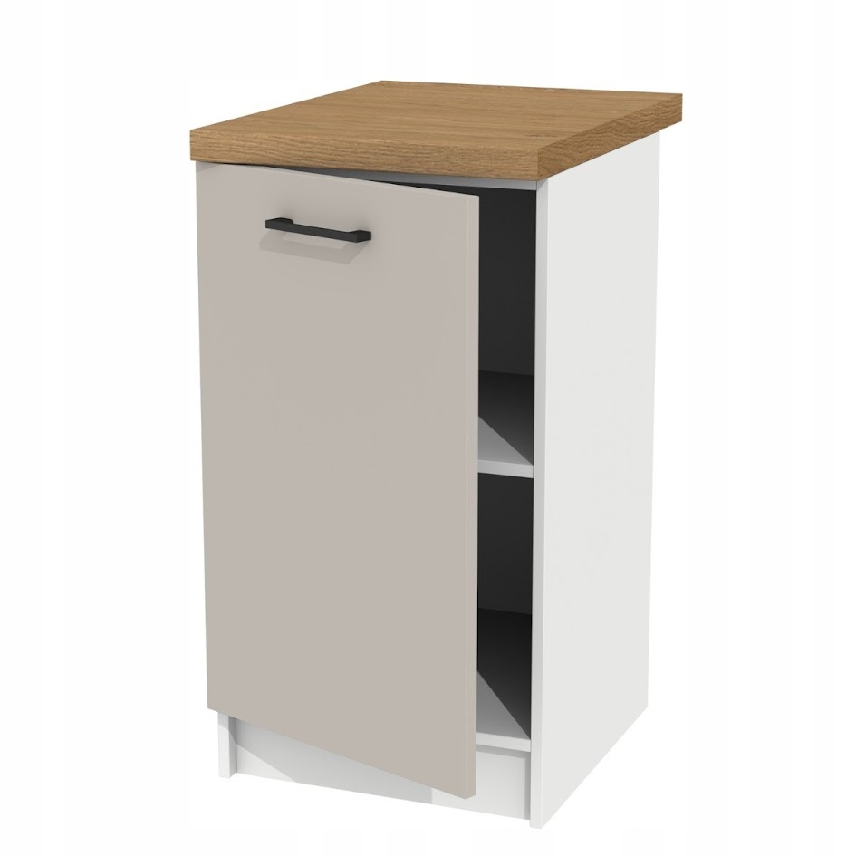 Spodná kuchynská skrinka Stojaca 45 Kašmír pre zostavy a pracovnú dosku Dub kamenný
