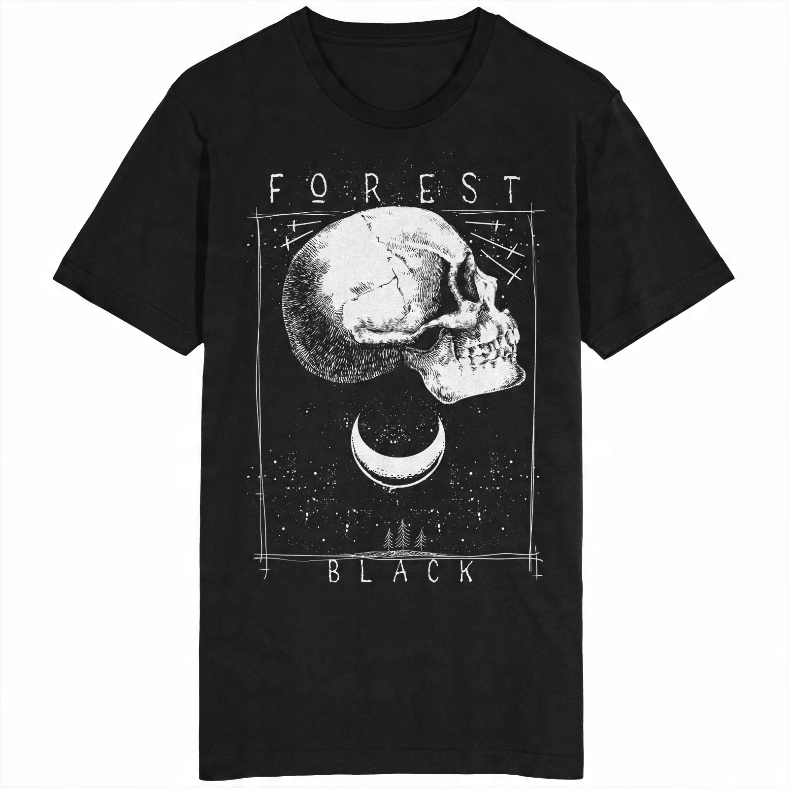 

Forest Black Koszulka Czaszka Black Metal Goth