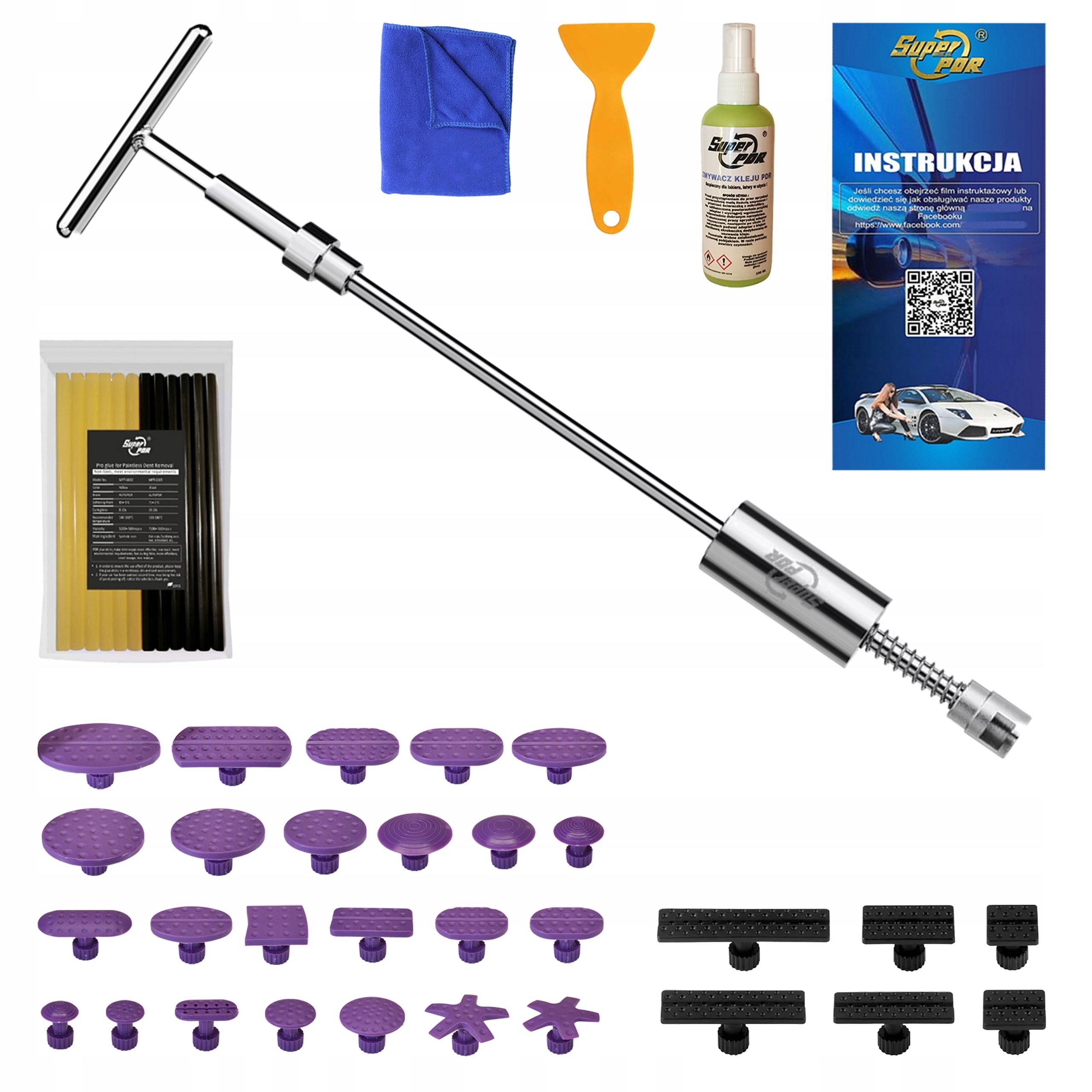 Комплект PDR для видалення вм'ятин на кузові автомобіля
