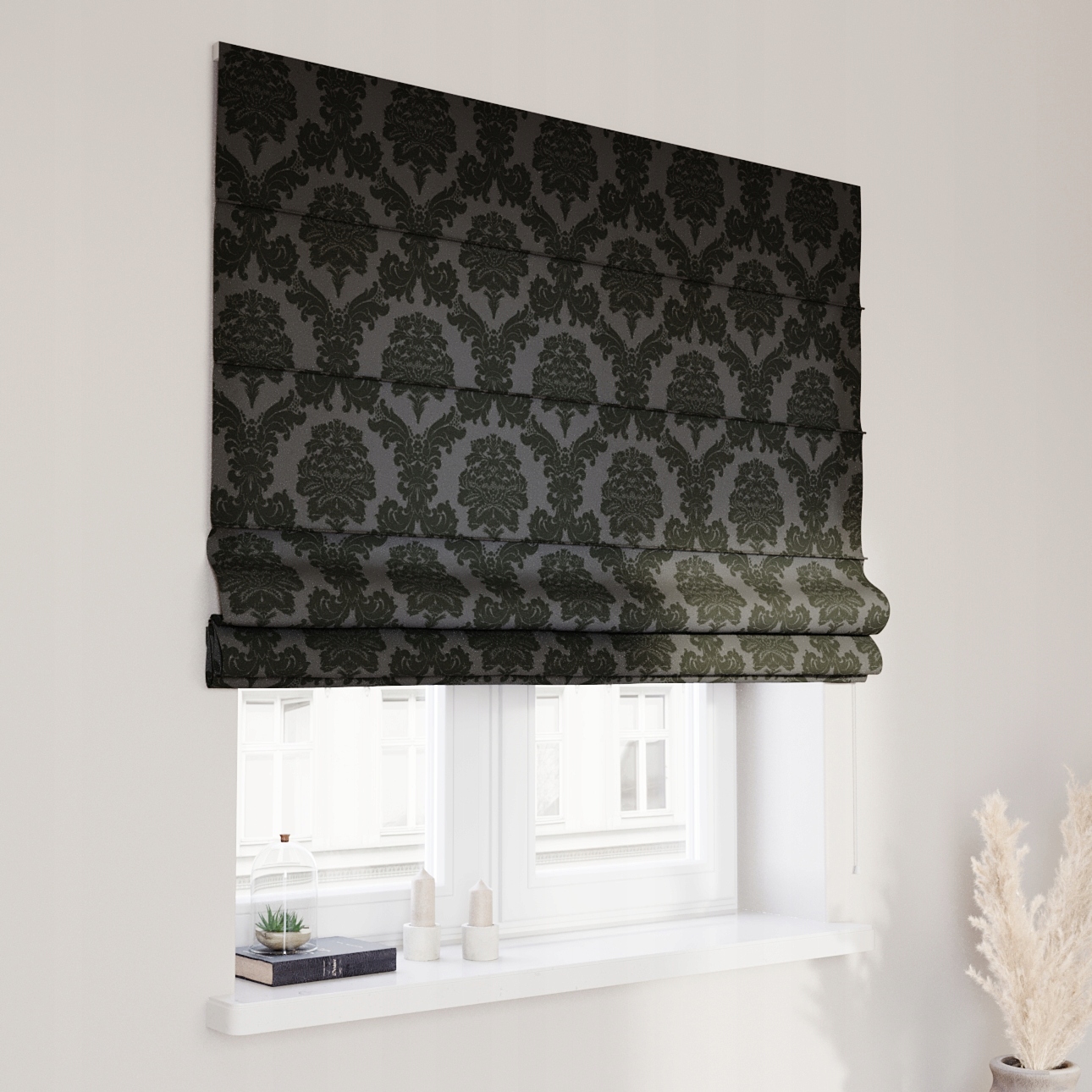 Hotová rímska roleta Capri 130x170 cm čierna