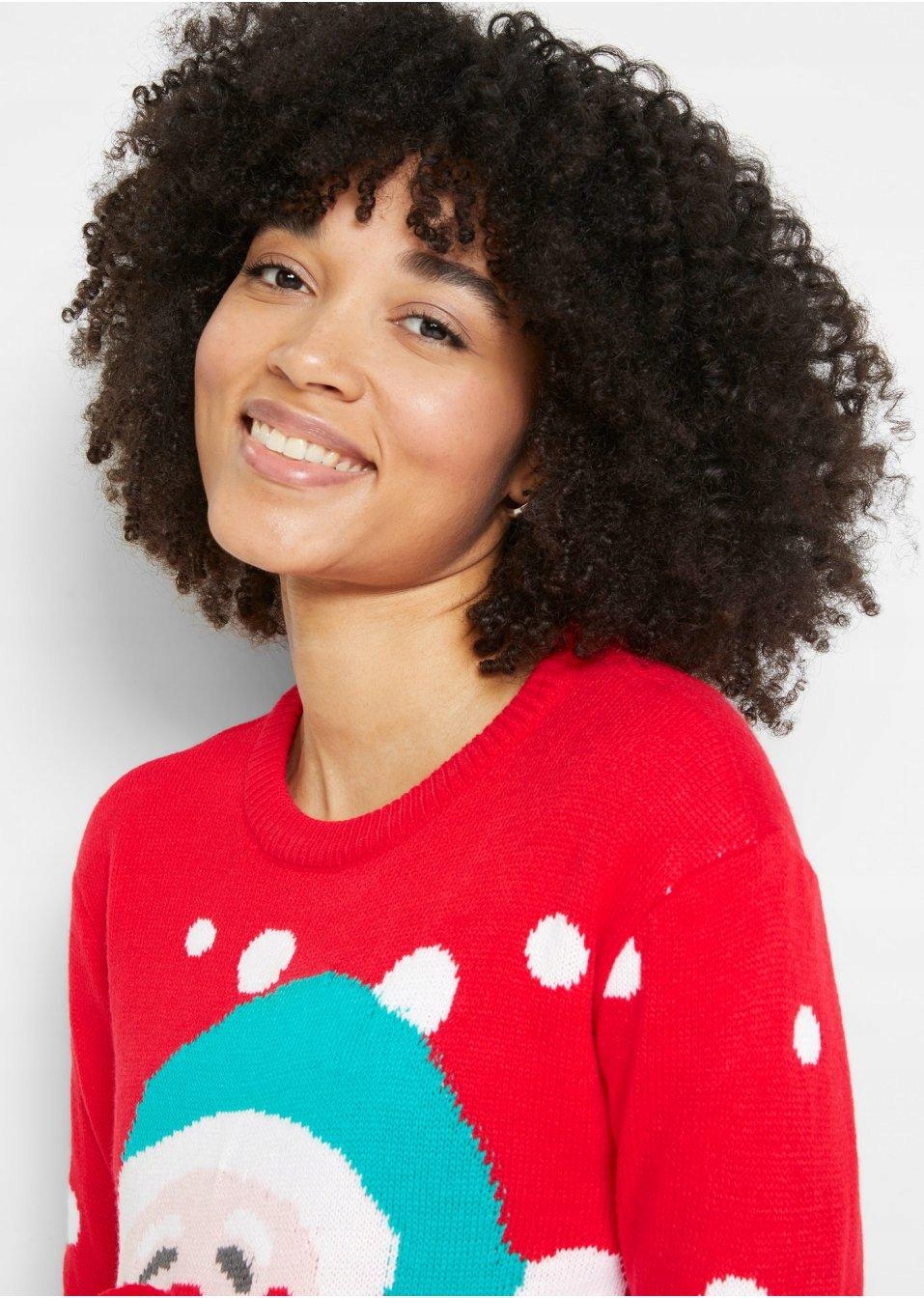 ŚWIĄTECZNY SWETER CIĄŻOWY BONPRIX 40 Marka Bonprix