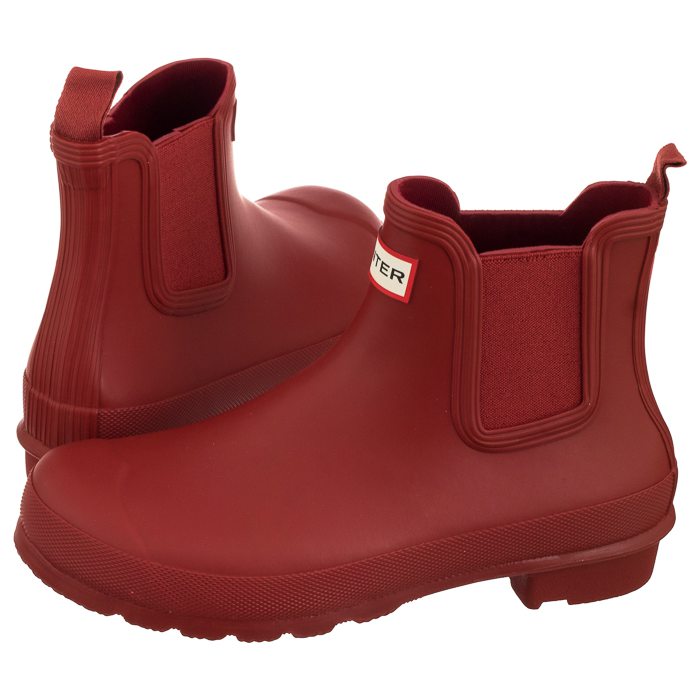 Holínky Krátké Hunter Original Chelsea Červené