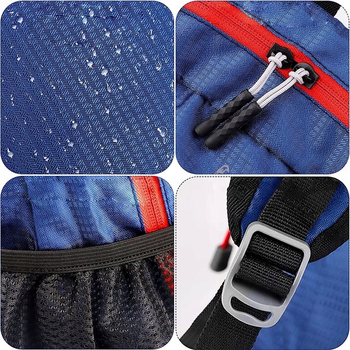 PLECAK SKŁADANY TURYSTYCZNY WOODODPONY OUTDOOR 22L Kolor dominujący odcienie niebieskiego