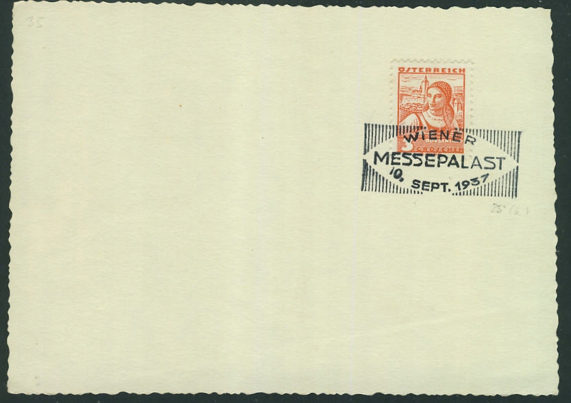 a5671 AUSTRIA WINER MESSEPALAST 1937 r st.okol.