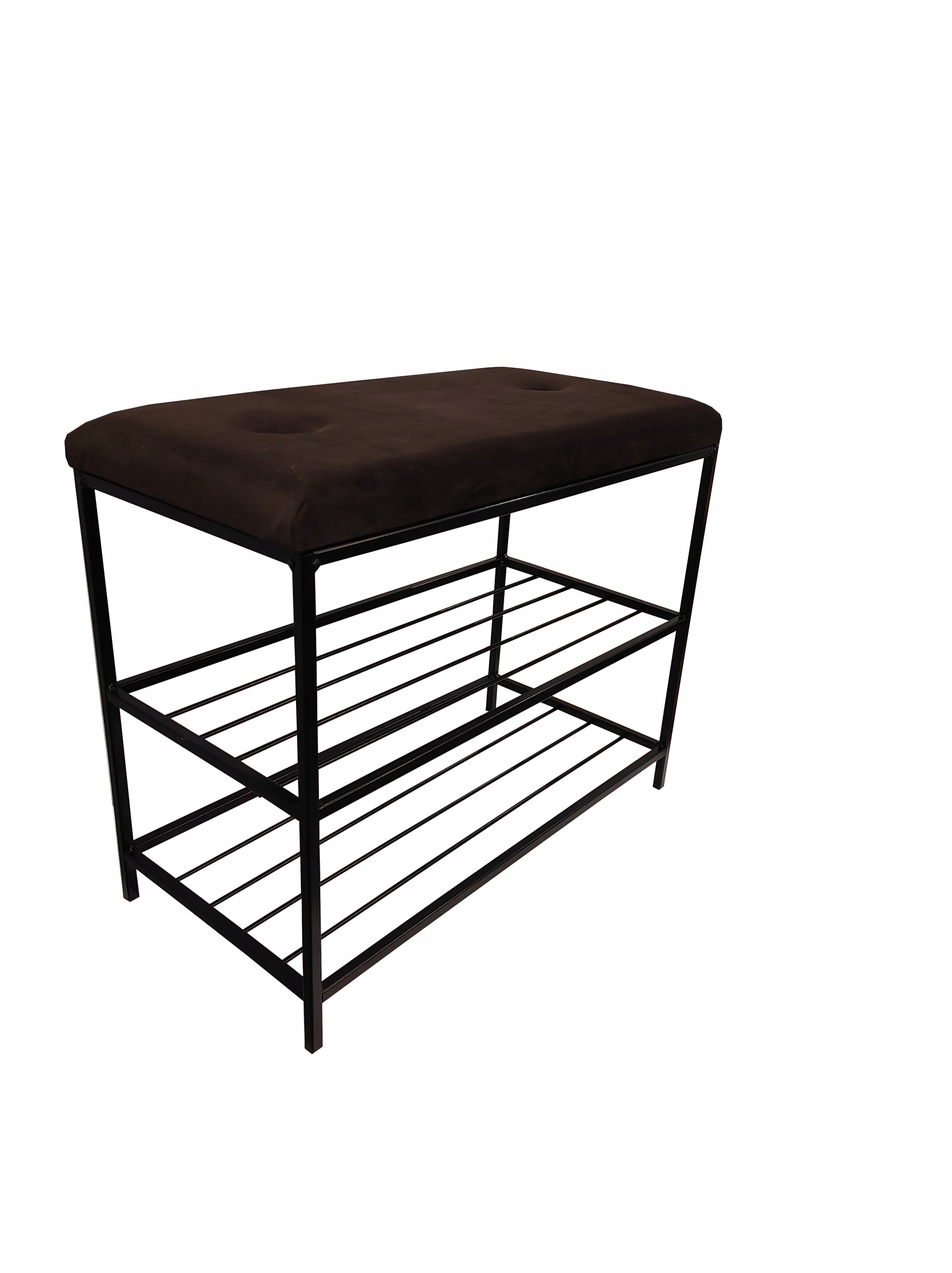 

Półka na buty z siedziskiem brąz, regał, szafka