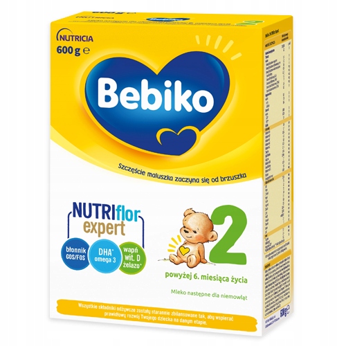 4 x Mleko Modyfikowane Bebiko 2 600g Marka Bebiko