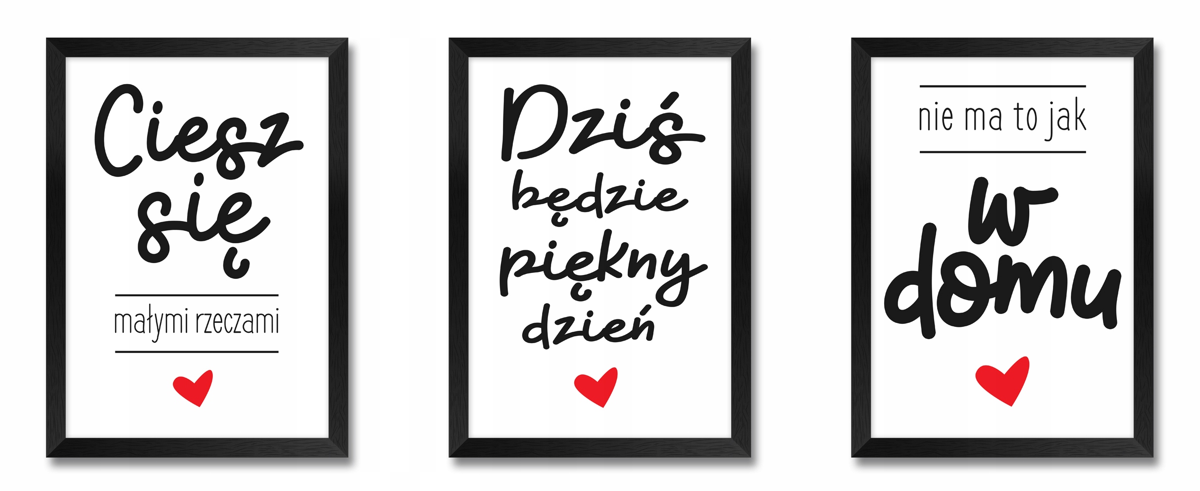 

Obrazy na ścianę z napisami do sypialni salonu x3