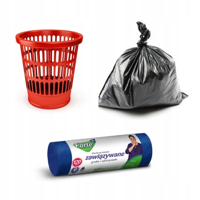 

Worki na śmieci Forte+ Optima 120lLDPE Zawiązywane