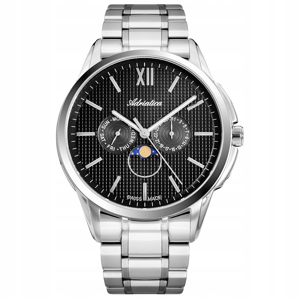 Pánské Hodinky Adriatica A8283.5166QF stříbrný náramek