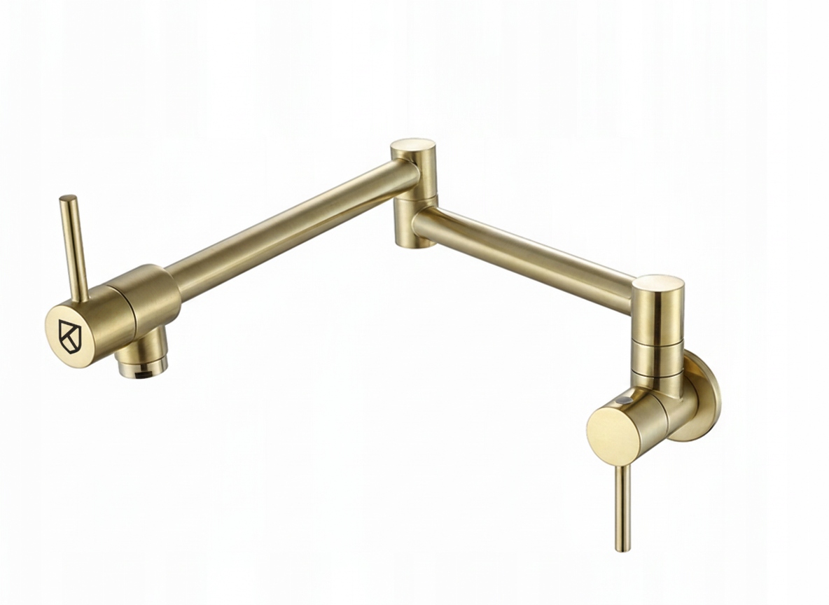 Nástenná kuchynská batéria Pot Filler Zlatá Krunn Potfiller