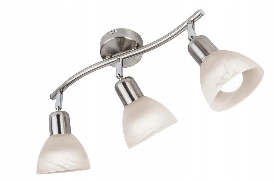 Reality Stropní svítidlo Daytona 2 chrom 3xE14 3W, alabastrové stínítko