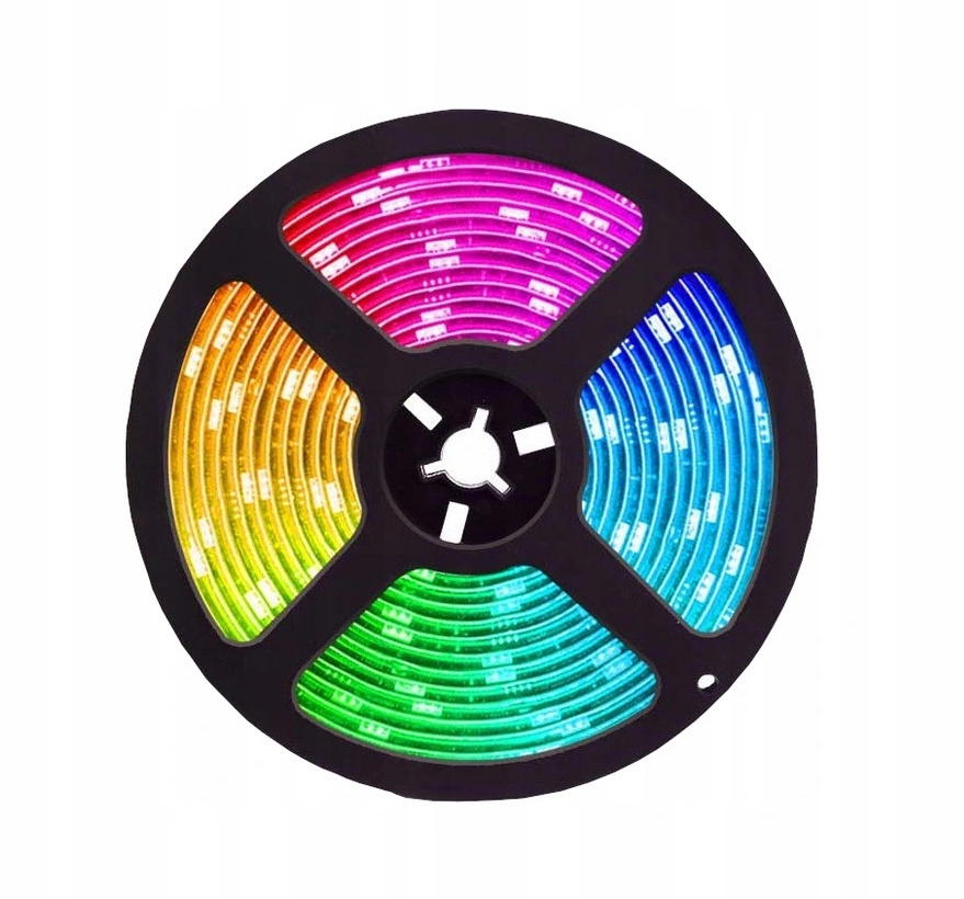 TAŚMA LED SMD 3528 5m ZESTAW WODOODPORNA RGB PILOT Moc 230 W