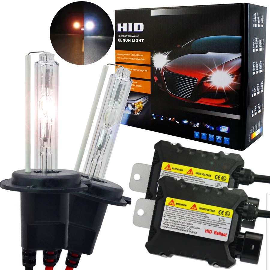 Zestaw Xenon H7 Hid Żarówki Ksenon Xenony 6000K 35W Żarniki Ultra Slim