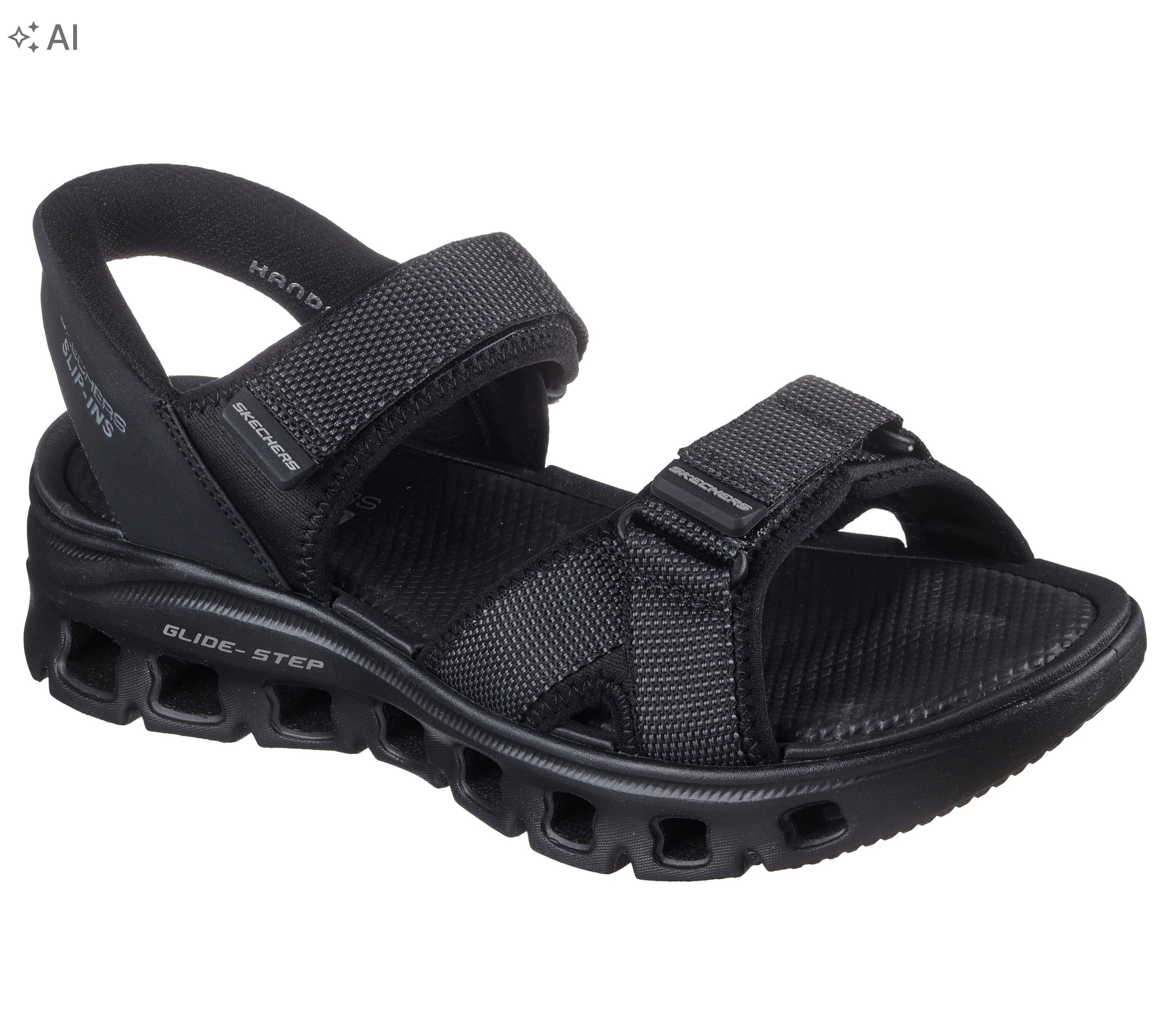 Skechers Černé Pánské Sandály Glide Step S Prodyšnou Podrážkou 43 6PA